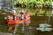 Vietnam, Hanoi, Water puppet show in public garden.
