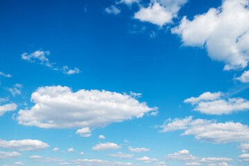 Wall Mural - white clouds in blue sky.