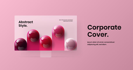 Wall Mural - creative computer display mockup web banner template. simple website screen design vector layout.