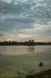 Beautiful sunset by the lake
