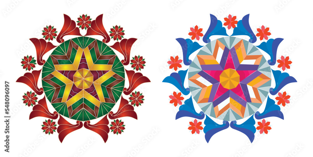 Traditional Capiz Parol Lantern decor for filipino Christmas Pasko in ...