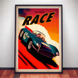 Car race poster
