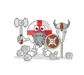 Wall Mural - england viking with an ax illustration. character vector