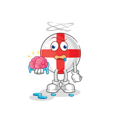 Wall Mural - england no brain vector. cartoon character