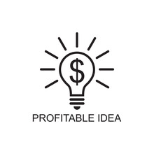 Profitable Idea Icon , Business Icon