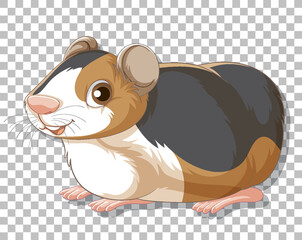 Wall Mural - Hamster in cartoon style