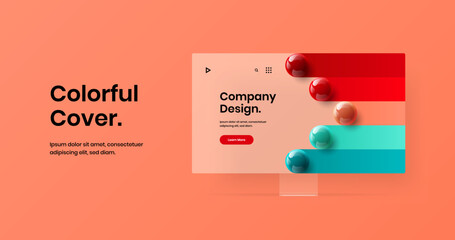 Modern website screen design vector layout. Amazing display mockup web project concept.