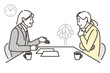 © Tommy - Female businessperson explaining, guiding, or introducing something to a young woman [Vector illustration].