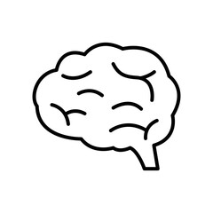 Poster - Human brain icon vector graphic illustration