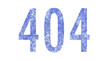 © ozzuboy - Number text 404. blue paint brush stroke effect. banner.