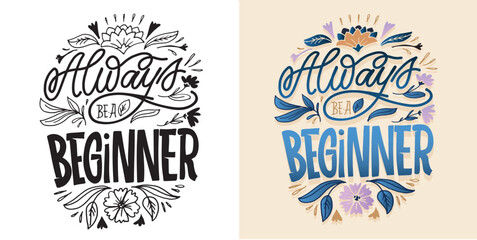 hand drawn motivation lettering phrase in modern calligraphy style. inspiration slogan for print and
