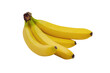 Bunch of bananas isolated on transparent background