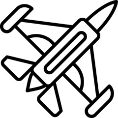 Sticker - Jet Plane Icon