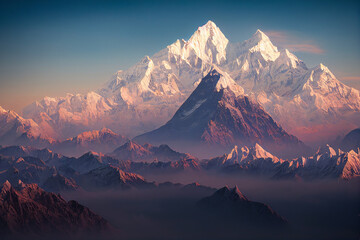 fantasy mountain range white mountains epic landscape