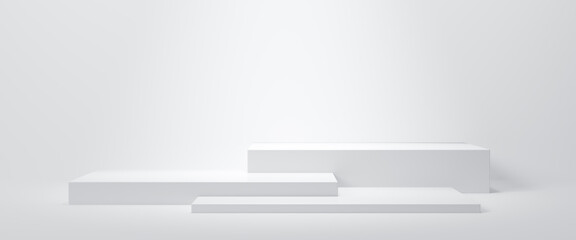Wall Mural - abstract futuristic empty floor and room sci-fi corridor with light for showcase,room,interior,displ