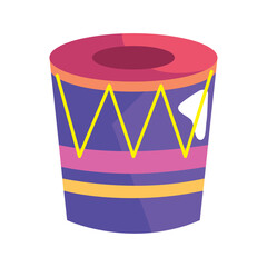 Sticker - purple drum musical instrument