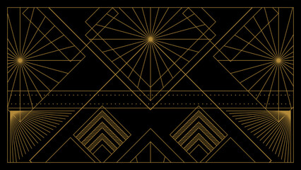 Gradient art deco background
