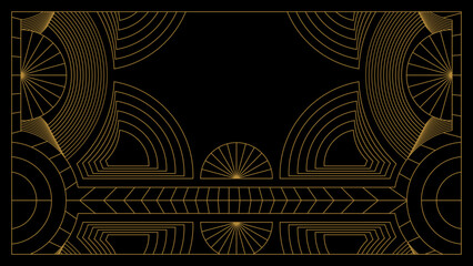 Gradient art deco background