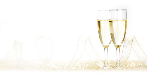 Poster - Two champagne glasses