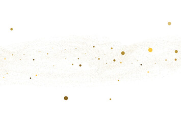 Wall Mural - Gold dust, light gold glitter round confetti background.