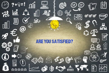 Wall Mural - are you satisfied?