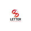 S letter and flash power symbol logo template