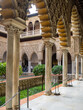 Patio de las Doncellas mudejar style architecture detail, Alcazar of Seville