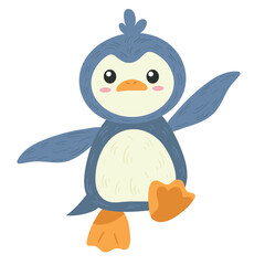 Sticker - cute penguin animal