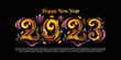 © jarvis.kreatif - New year 2023 design with ornamental concept in modern color