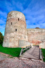 The old Izborsk stone fortress