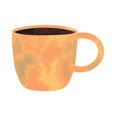 Wall Mural - orange coffee mug