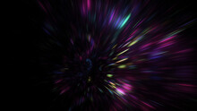 Abstract Purple Sparkles. Fantastic Space Background. Digital Fractal Art. 3d Rendering.