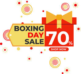 Wall Mural - boxing day sale illustration