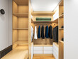 © 李 大大 - 3D rendering, wardrobe and dresser design in the cloakroom