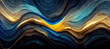 Vibrant colors abstract wallpaper design blue and gold