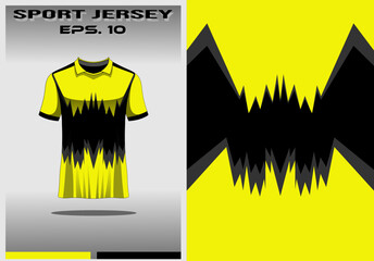 Poster - Textured sport jersey template design