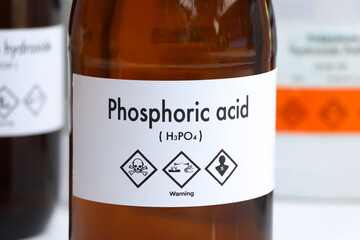 Wall Mural - phosphoric acid in glass, chemical in the laboratory and industry