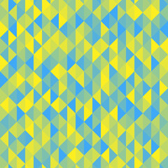 Canvas Print - abstract blue and yellow mosaic background. vector polygonal design