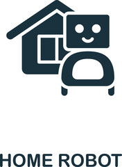 Wall Mural - Home Robot icon. Monochrome simple Smart Technology icon for templates, web design and infographics