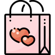 goodie love filled color line icon