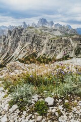 Sticker - Beautiful landscape of famous range of mountains in the Sexten Dolomites