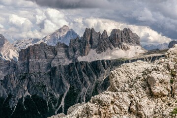 Poster - Beautiful landscape of famous range of mountains in Dolomites, Italy