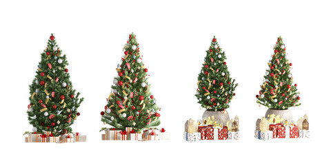 christmas tree with gifts
