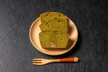 Sticker - 抹茶ケーキ　apanese style cake using matcha 