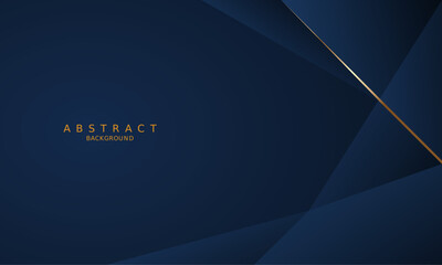 dark blue luxury premium background and gold line.