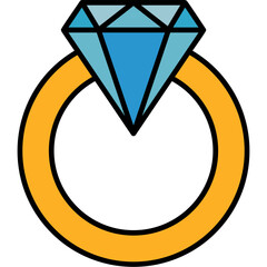 Poster - Diamond Ring Icon