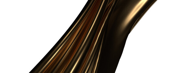 gold cloth texture. 3D rendering.