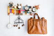 © ADDICTIVE STOCK - Retro alarms on shelves with vintage bag