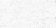 White Brick Empty Wall Background Illustration