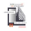 © SS-Designs - Los Angels New York Building Urban Original poster Urban style modern graphic design t shirt print vector